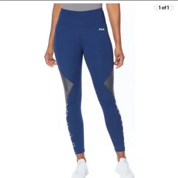 Fila NWT 7/8 Colorblock High Rise Compression Sz XS - Picture 1 of 6